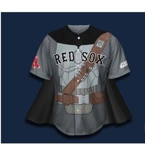Limited Edition Boston Red Sox Star Wars Mandalorian Jersey 2024 Large NIP